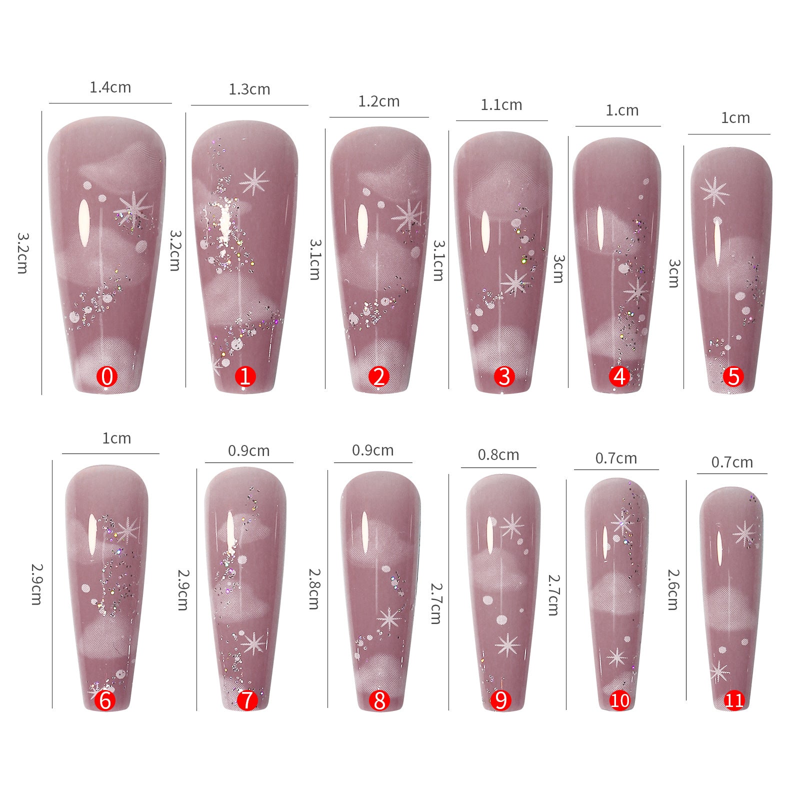 Venta al por mayor de plástico color nude translúcido nube usable arte de uñas